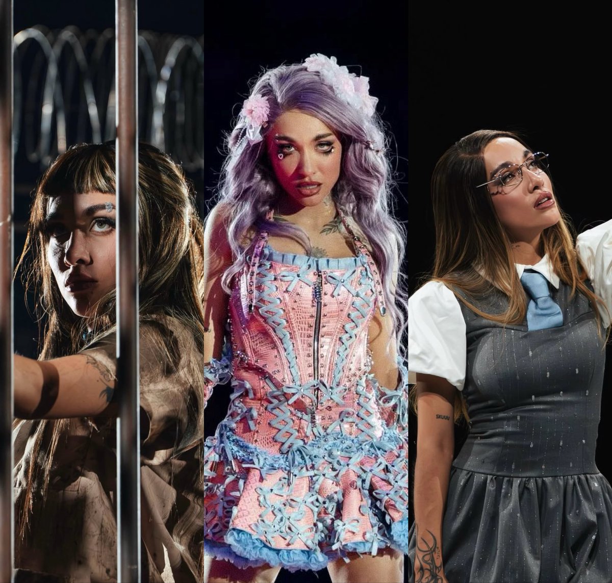 FactosAFactory2's tweet photo. María Becerra estará representando a los siguientes alter egos en cada bloque que vaya pasando del show de Tini hoy en Perú 🇵🇪 

Las canciones que presentaran (CONFIRMADAS) son:

HQME (SHANINA💘)
Desafiado el destino (MAITE ❤️‍🩹)
El amor de vida y Miénteme (GLADYS ⛓️) https://t.co/PIqwOTmt6M