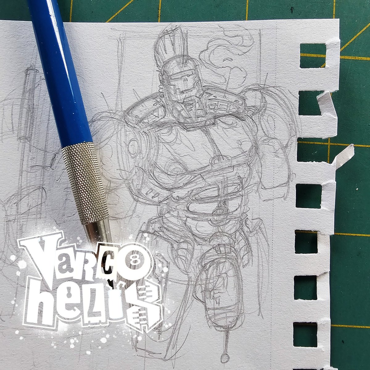 VarcoHelix's tweet photo. Robo scribble. #VarcoHelix #BaraBot #KickStart #BaraArt https://t.co/yx2c1u4666