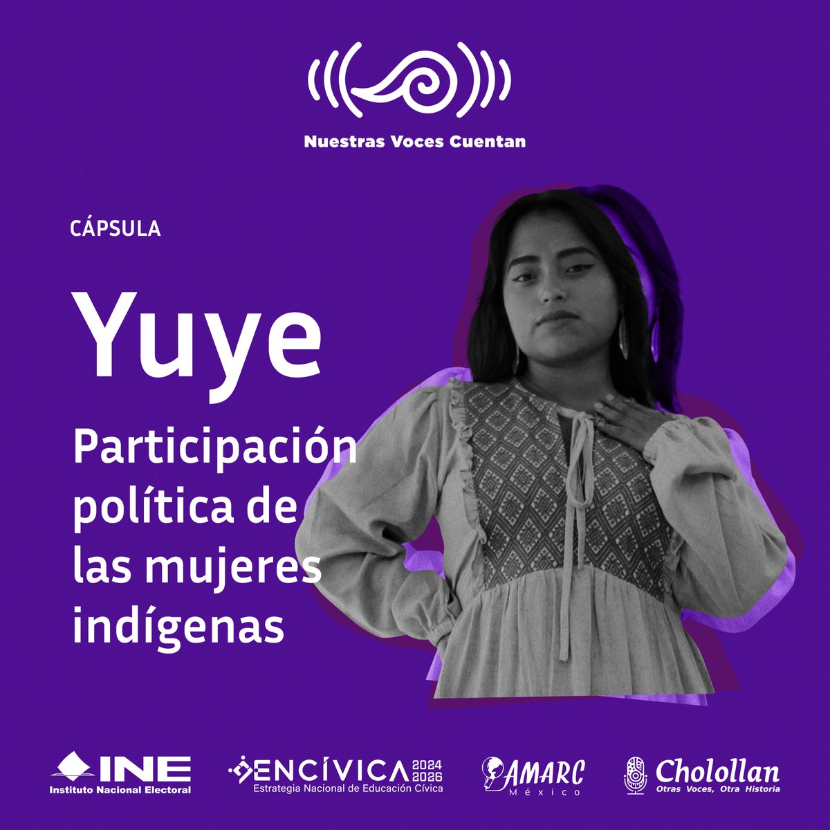 Distrito30IECM's tweet photo. Conoce la historia de Yuye, una mujer indígena que decidió postularse a un   cargo de elección popular y resultó electa 👏🏽✨🎙️🏛️
 
Para más información, visita:   https://t.co/j00AKrMGlg
 
#YoSoyParticipación #NuestrasVocesCuentan #MujeresIndigenas
@iecm @ParticipaIECM https://t.co/4C5KpMut7q