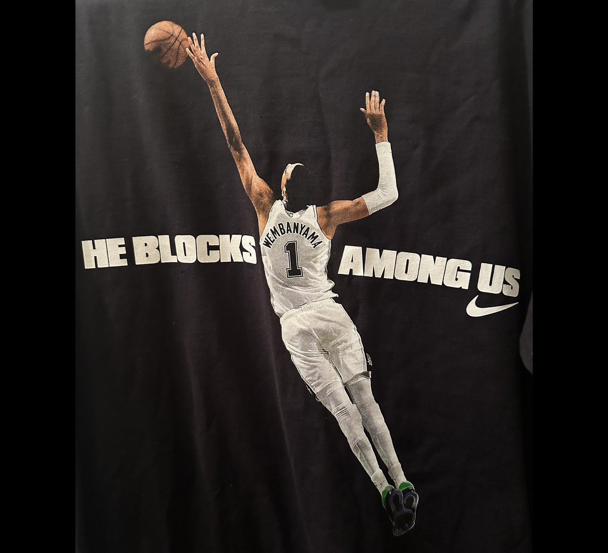 Its__Jess____'s tweet photo. I know what I’m wearing tonight 🖤🩶 Game 7 winner takes all #PorVida #GoSpursGo https://t.co/xLQfikizSN