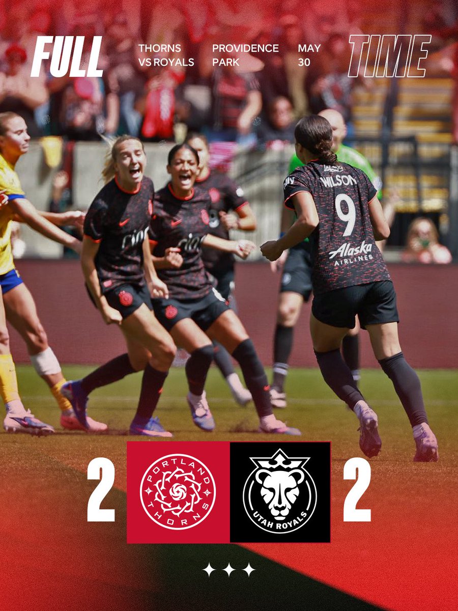 ThornsFC's tweet photo. well earned comeback to grab a point 🌹 https://t.co/0hRzk4onRm