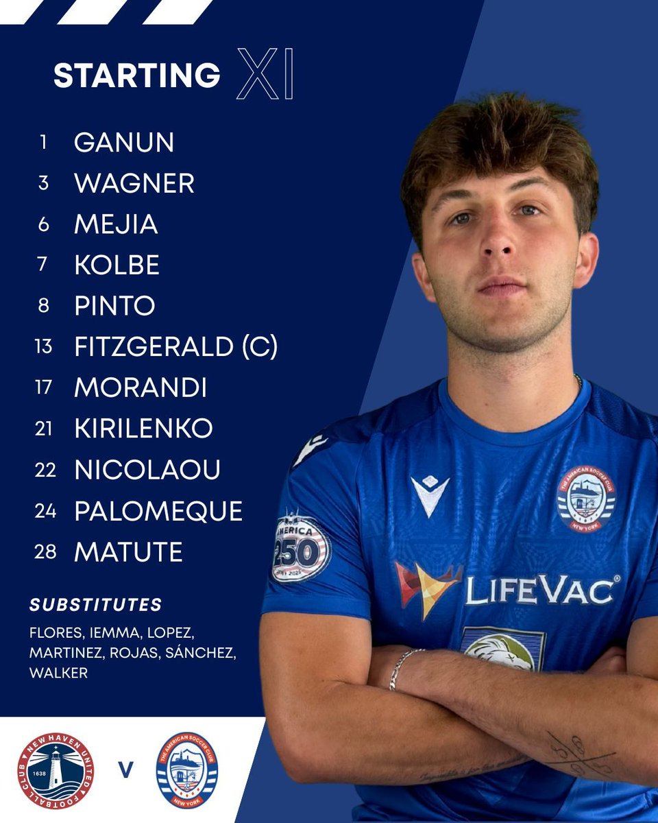 ASCNewYork's tweet photo. Here is your ASC NY Starting XI vs New Haven United.

Locked in at New Haven University.

#ASCNY #NPSL #StartingXI https://t.co/UfXd3NuYPR
