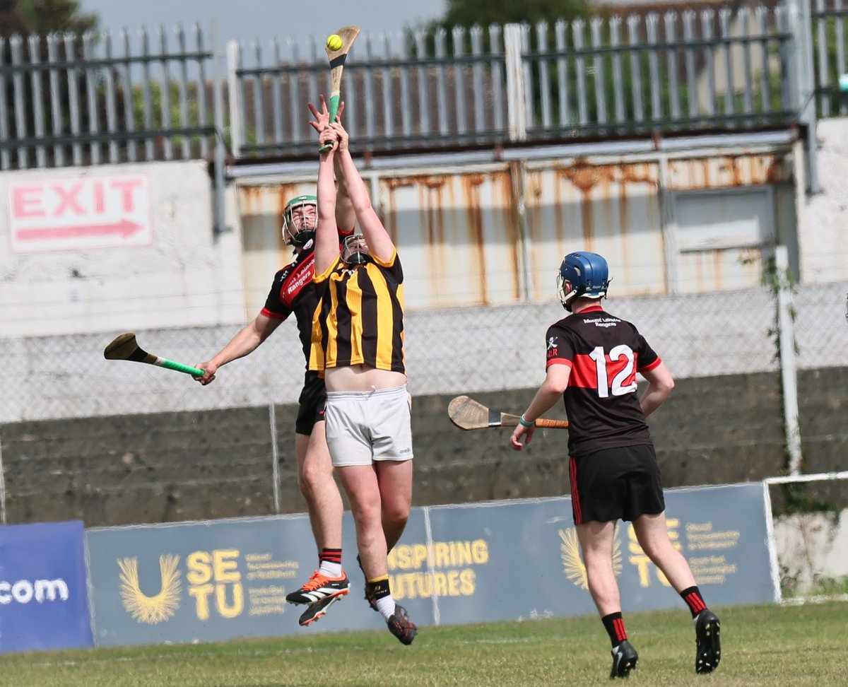 pgahern's tweet photo. Congratulatioins to Naomh Eoin who defeated MLR in the Bolger Shield hurling final sponsored by Carlow Credit Union today in NCP. A fine win playing direct no nonsense hurling which was great to see. @Carlow_GAA @Natsport @kclr96fm @TheLeftWingBack @NaomhEoin_GAA https://t.co/eqMJUhGmGT