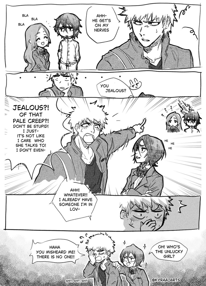 kyraa_arts's tweet photo. What if Ichigo didn't approve of Ulquiorra? 🏫 (3/3)

#ichiruki #BLEACH https://t.co/R4TSAIH7fW