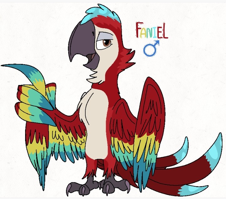 bassybluetoons7's tweet photo. Faniel:
Claro que apesar que no sea hijo biológico de Excelsa eso no significa que se salvó de un mundo Hostil
Creado para la serie :Mundos
Abiertos
(Sección)-Feathers Alive
Creado por:
BASSY-ANIMATED
#bird #macaw #series
#charecter
Mejoraré mi estilo y presentar mis personajes https://t.co/DlmdRxx5JC