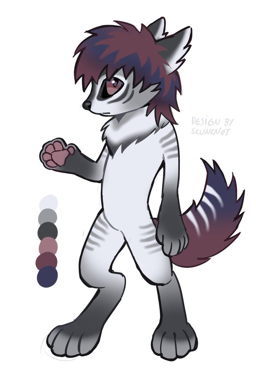 skunknot's tweet photo. Hi i am drunk and making adopts. Have this goober he is up on kofi for 12 euros :-p🩶 https://t.co/Tlp8mkAIko