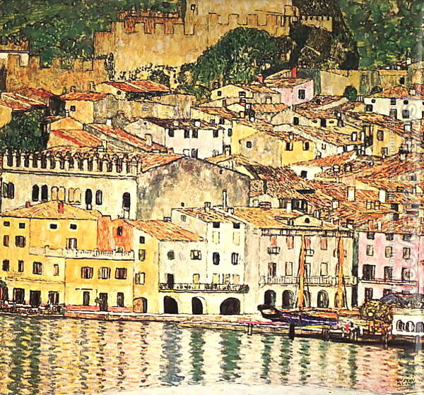 artistgklimt's tweet photo. Malcesine on Lake Garda #artbots #klimt https://t.co/HPPFlaJ9zn
