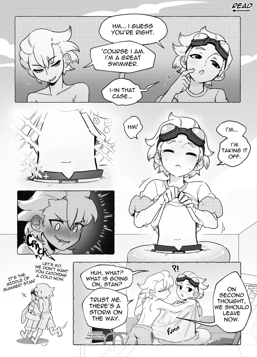 smok3dgh0st's tweet photo. first time trying manga style don't be mean to me okay...

here's stanley getting possessive of xeno for the 324732th time (i'll do it again)

#stanxeno https://t.co/t0v3RPBW4F