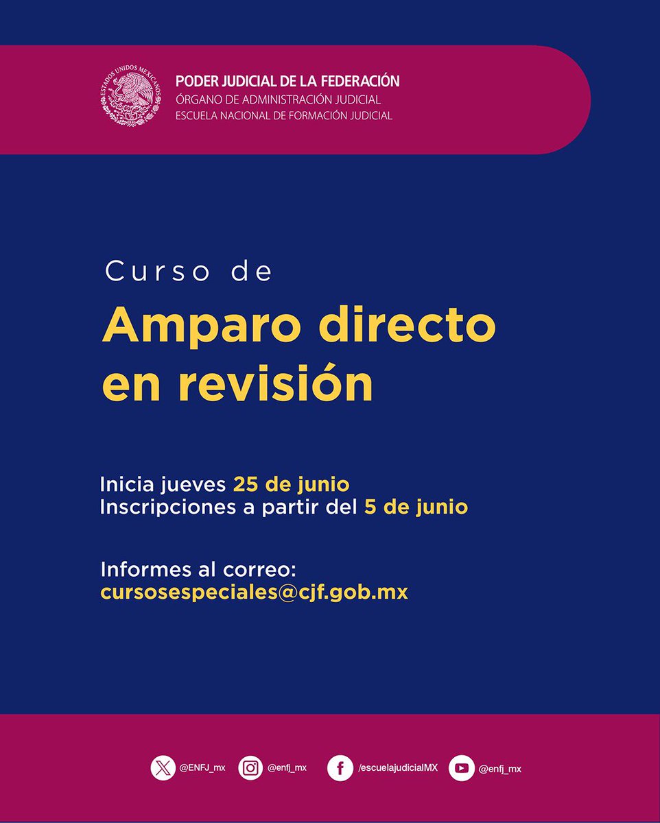 Escuela Nacional de Formación Judicial tweet media