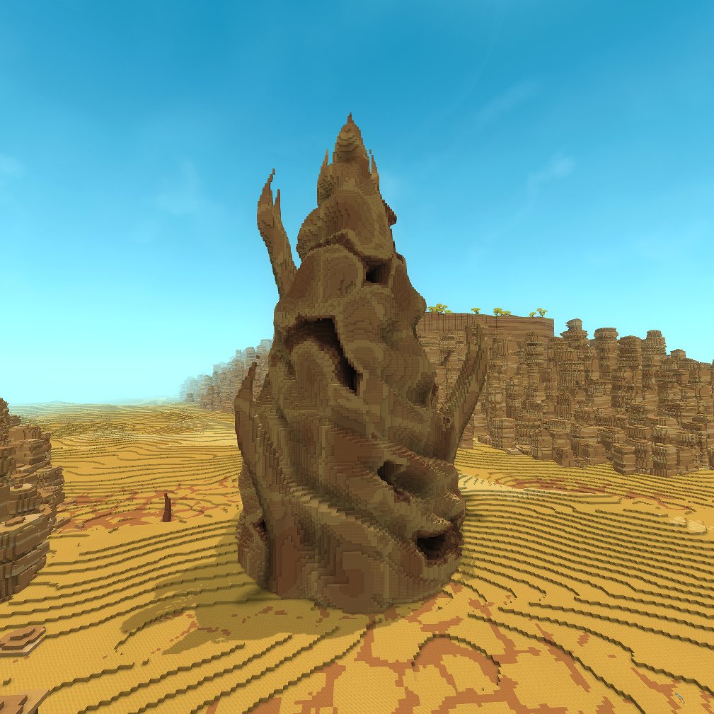 RedstoneEngine0's tweet photo. Heres some more procedural landmarks Ive been working on over the past week and a half!

1. Large Tree 🌳
2. Desert Hive 🐝
3. Rocky Volcanic "Flower" 🪷
Bonus: @Simon_Hypixel's Challenge 3: Scarak Desert

No more landmarks next week, unless...?
#Hytale #HytaleModding #WorldGenV2 https://t.co/eiAUZ5AWsL