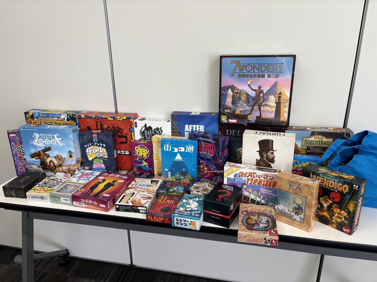 ボードゲーム等パーティーゲーム各種 本日ボードゲーム会スタート▶️ 久々の参加の人が多いので、軽めの