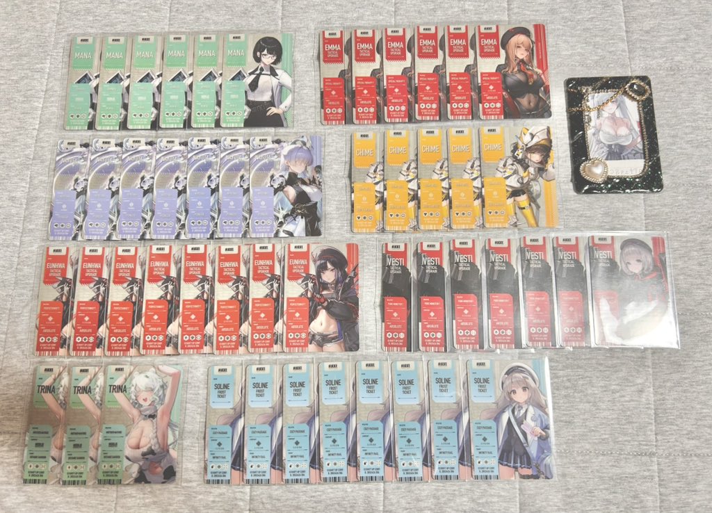 Bpz97P's tweet photo. 【交換】勝利の女神NIKKE メタリックパス

譲　画像(過去弾含む)

求　シンデレラ(ガラプリ)>シンデレラ(過去弾)

郵送or上野〜秋葉手渡し
(本日います)

検索からでもお気軽にお声がけください！ https://t.co/HEme9PD7Vz