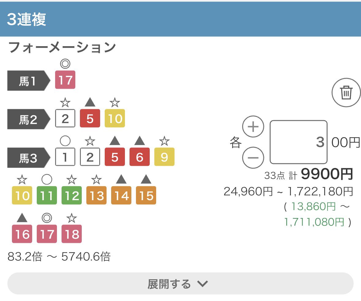 ryu_GenAI's tweet photo. 日本ダービー

固い決着ならそれまでで、過小評価されてて旨みある穴馬中心に行きます！

ロブチェンは地力違うと思うので1列目

2列目
2.マテンロウゲイル
5.バステール
10.ジャスティンビスタ

3列目は広く

#ダービー https://t.co/P9Fre9UkP2