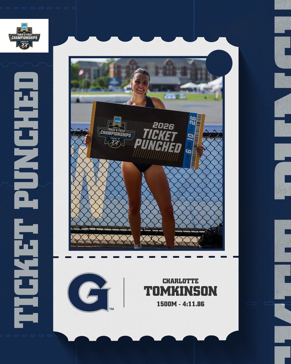 HoyasTrackXC's tweet photo. CHAR DOING CHAR THINGS ✨

Charlotte Tomkinson drops a stellar 4:11.86 in the 1500m quarterfinals to secure her spot at the NCAA National Championships in Eugene!

#HoyaSaxa #HoyaBold https://t.co/2qL0MFwMif