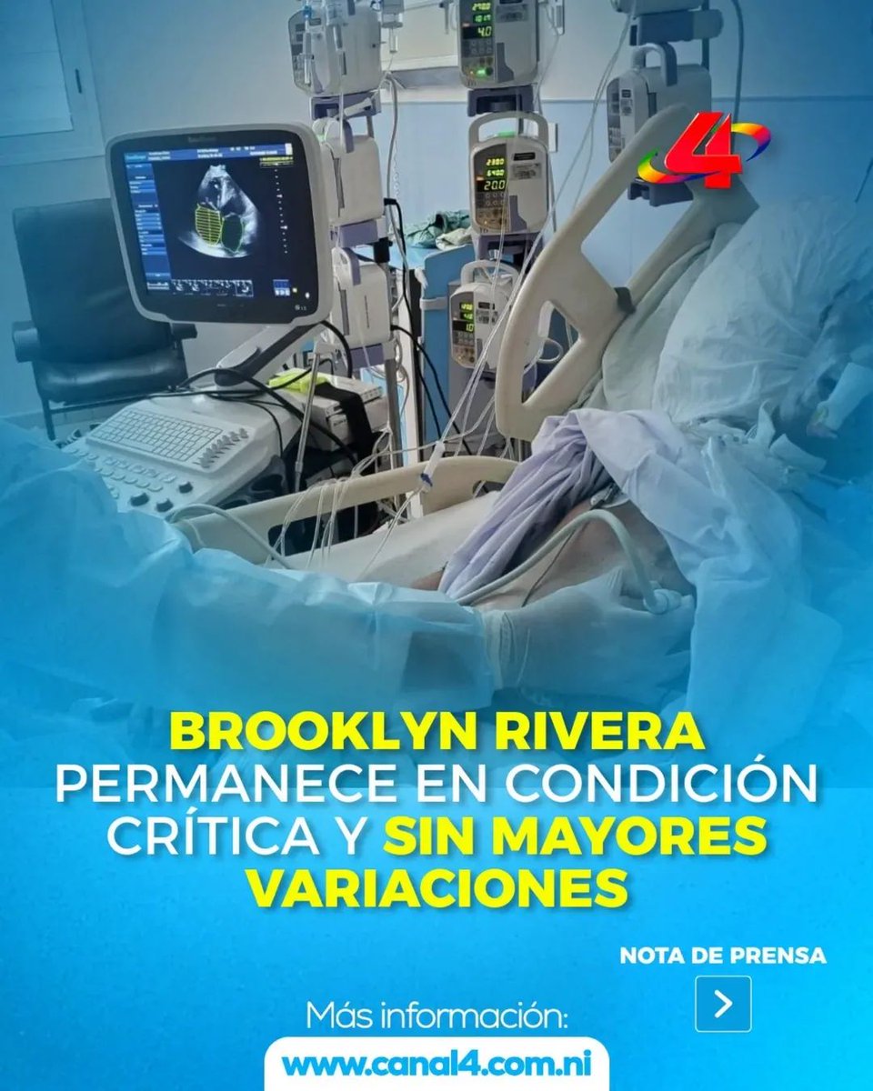elcaitenic's tweet photo. Brooklyn Rivera permanece en condición crítica y sin mayores variaciones
#30DeMayo 
#ElCaite https://t.co/V3Q1BSl8Tp
