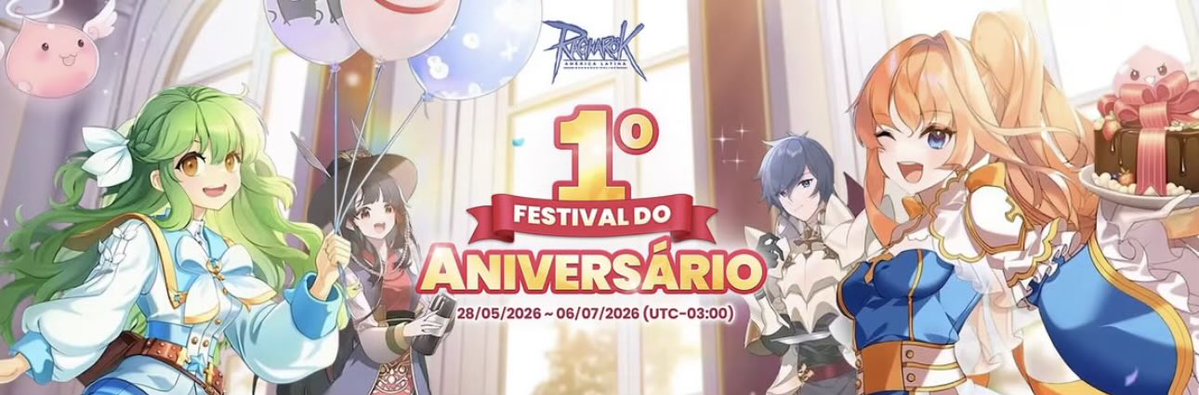 ManoImp's tweet photo. Galera, pra quem curte MMORPG e quer aproveitar um dos MELHORES que ja tivemos até hoje, está tendo celebração de 1° Aniversario de Ragnarok Online LATAM!
Vou deixar o Link abaixo, é so criar uma conta e resgatar seu ticket que te da um personagem 99/70 pronto para virar as 3rd e começar o nivelamento para chegar nas Classes 4, que são da nova atualização do jogo!￼