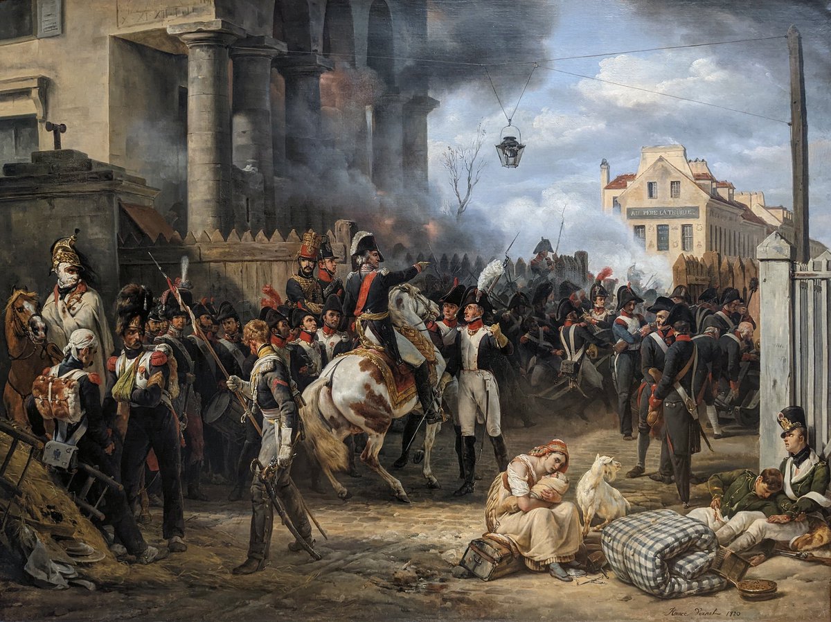 armearchives's tweet photo. The Barrière de Clichy. Defence of Paris, 30 March 1814 (1820) by Horace Vernet https://t.co/hvlWDLeL4e