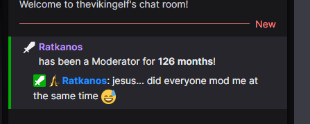 Ratkanos's tweet photo. Unfortunately all the people I'm still a mod at, granted they stopped streaming.

But hey! it gives me some fun little insight of how long I've been on Twitch, and where.

Special mentions to @dehbeeflyy and @not_jenn because they are only ones I still have here on Twitter. https://t.co/JmrSYDmoqv
