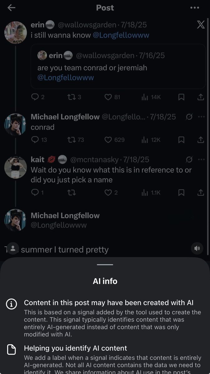 ClubLongfellow's tweet photo. tweet so good and surprising instagram thinks it’s ai smh https://t.co/OOXxWBOKLk