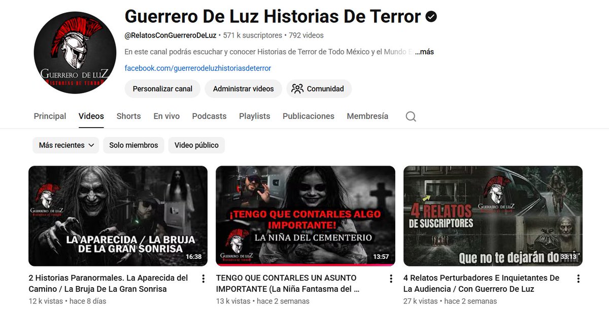 GuerreroTerror's tweet photo. Hello, @TeamYouTube team!

I need your help, please. A few days ago, the monetization of our YouTube channel, "Guerrero De Luz Historias De Terror" (Warrior of Light Horror Stories), stopped without warning. https://t.co/DG8pjm8c1P
This channel is run by a team of several people who depend financially on its monetization, so the situation is very worrying because my family also depends on it.

It's a project we've dedicated over 9 years to with a lot of effort and love, and where we've built a large community of over 570,000 subscribers.
Our community members send us their supernatural stories, and we adapt them. I narrate them using my natural voice, creating an atmosphere of mystery and terror with music and effects from the YouTube library. I carefully select images according to the platform's rules to generate a paranormal effect.

This is a project that involves a lot of human work, with minds and hands behind it, as each video takes me between 10 and 15 hours to produce. It's not automated content, and the channel's subscribers know that. They know I'm real because I send personal greetings in videos from time to time, especially now that I'm on camera, and that's why they support me with their personal stories and affection.

@TeamYouTube

With all due respect, we request a manual review of our channel, a review to be carried out by a real person.

The link to our channel is: https://t.co/DG8pjm8c1P
Thank you for your time and attention.

Hola, equipo de @TeamYouTube  necesito de su ayuda por favor. Hace unos días la monetización de nuestro canal en YouTube, “Guerrero De Luz Historias De Terror”, se detuvo sin previo aviso. https://t.co/jAGvQ2zpQT
Es un canal donde el equipo de trabajo somos varias personas, quienes dependemos económicamente de la monetización de este canal, por lo que la situación es muy preocupante pues mi familia también depende de esto.
Es un proyecto al que le hemos dedicado más de 9 años con mucho esfuerzo y cariño, y donde hemos logrado una gran familia de una comunidad de más de 570 000 suscriptores.
seguidores de la comunidad nos mandan sus testimonios sobrenaturales y aquí nosotros las adaptamos, yo las narro usando mi voz natural, creando una atmosfera de misterio y terror usando música y efectos de la biblioteca de YouTube, selecciono imágenes muy cuidadosamente  conforme las reglas de la plataforma para generar un efecto paranormal.
Es un proyecto que tiene mucho trabajo con mentes y manos humanas detrás, ya que cada vídeo me toma entre 10 a 15 horas producirlo. No es contenido automatizado, y eso los suscriptores del canal lo saben. Saben que yo soy real, pues envió saludos personales en videos de ves en cuando, y mas ahora que salgo a cámara, y por eso apoyan con sus relatos personales y cariño.

@TeamYouTube. Con respeto, solicitamos una revisión manual de nuestro canal, una revisión que sea realizada por una persona real.
El link de nuestro canal es este: https://t.co/jAGvQ2zpQT
Gracias por su tiempo y atención.

 #YouTubeMonetization #YouTubePartner

 @YouTubeLATAM @YouTubeCreators

#inauthenticcontent #youtube #youtubedemonetization #creatorsupport #youtubecreators #monetization  #fairreview #youtubepolicy #supportcreators #YouTubePartner #SupportCreators @nealmohan