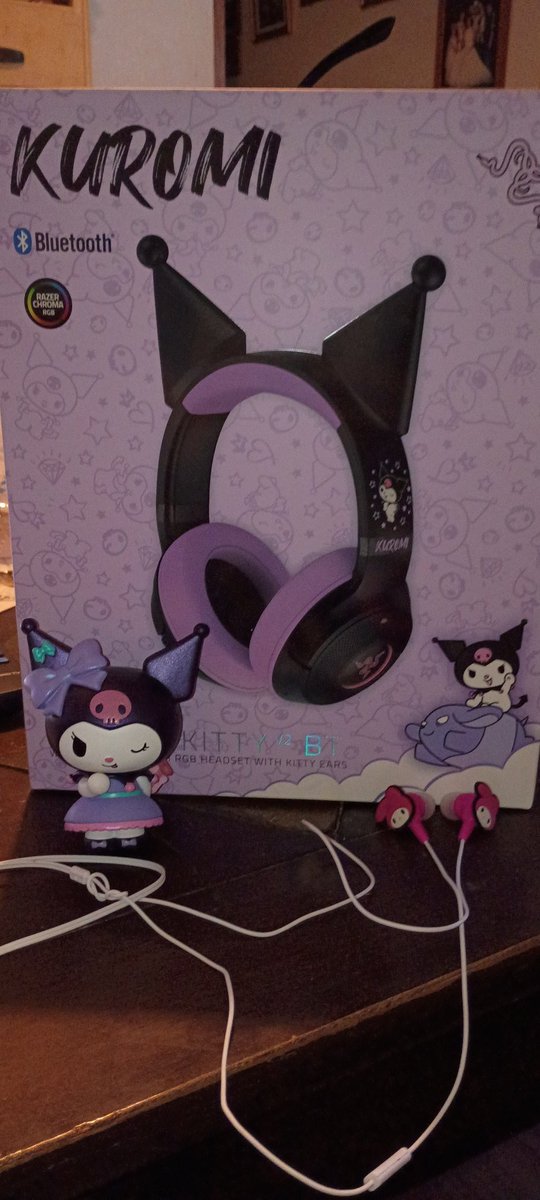 usahana_spl's tweet photo. I upgraded my headset today :) #Kuromi https://t.co/bTnIniGjw5