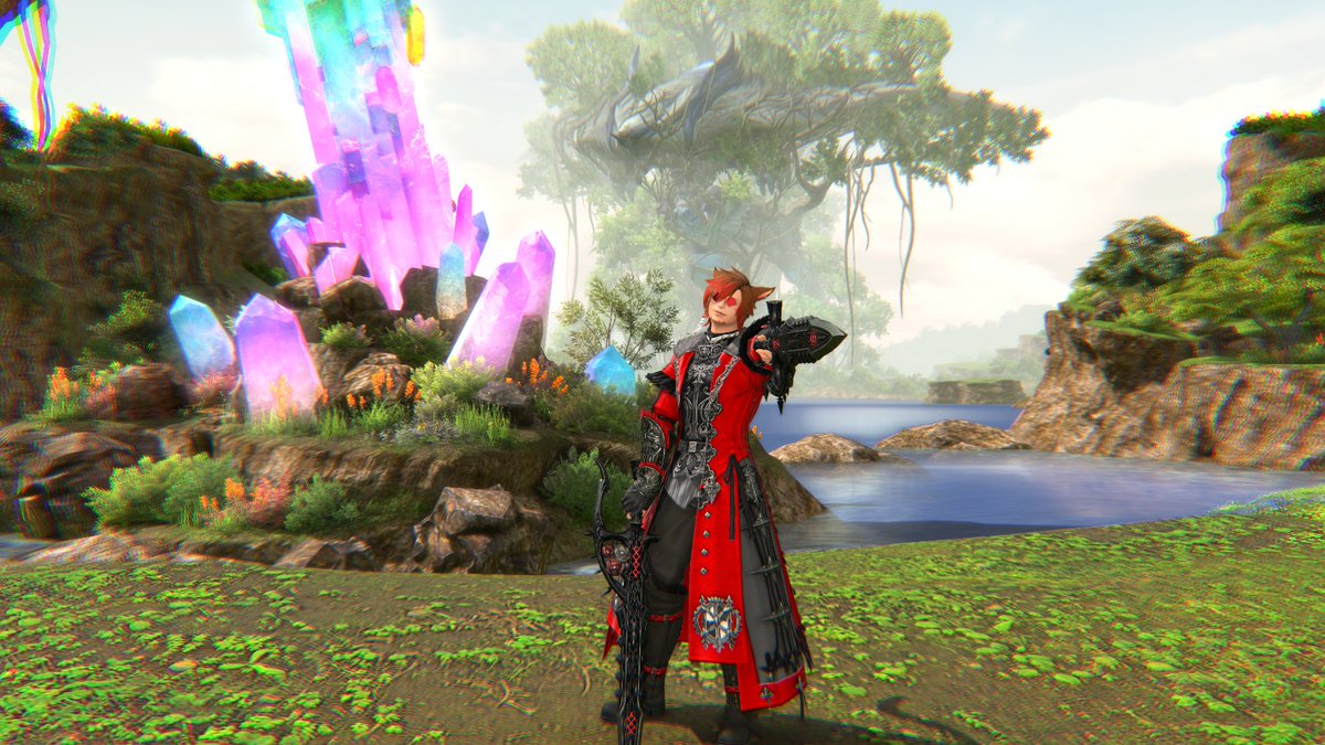 Lexamune's tweet photo. Rehecho el glamour (básicamente guantes, pantalones y botas). Ahora sí, listo para ser mi permaglamour de Evercold en adelante, ¡cómo mola la pechera de Edenmorn!

Me apeteció hacer una foto donde Edén. xD

| #FFXIV | #FFXIVESP | #FFXIVES | #FFXIVScreenshot | https://t.co/XAhgdowra6
