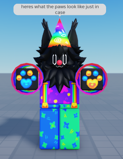 ProbablyFloofy's tweet photo. @softsnowyfox I can't draw for the life of me so all of my ocs are just Roblox avatars I made, but hopefully this counts lol https://t.co/0WTy1kLkM1