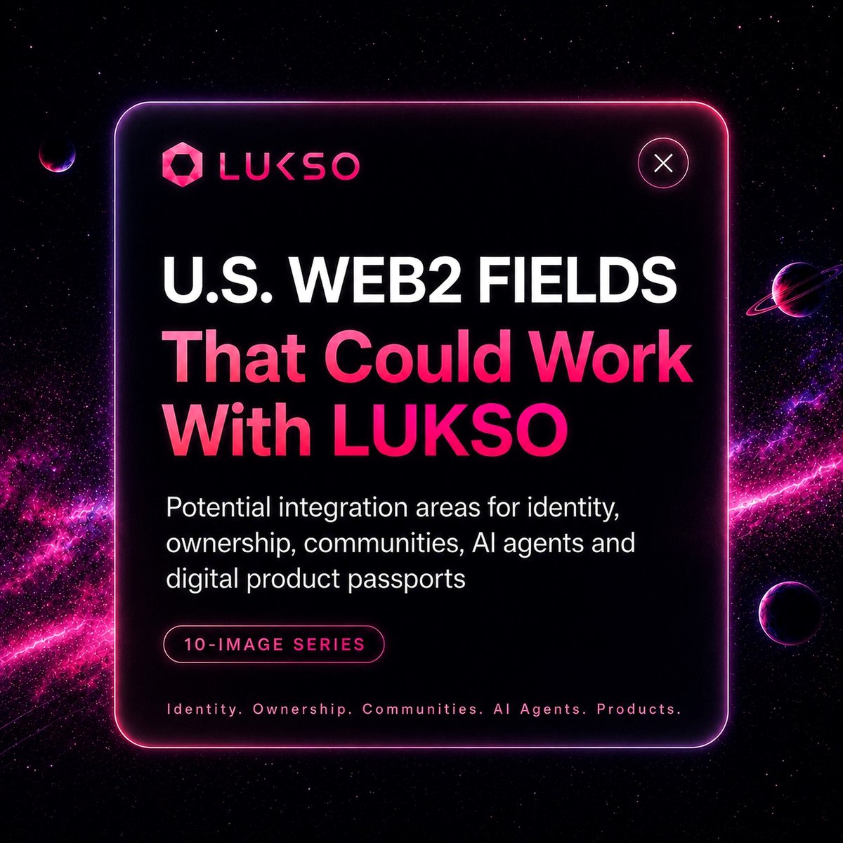theeygn's tweet photo. I am probably one of LUKSO’s biggest critics when it comes to price performance, but I still want to say a few things.

LUKSO’s technology and the innovations it brings to blockchain should never be underestimated. Once again, Fabian has presented a vision that is ahead of its time. Yes, development and price performance are not moving together right now, but I know very well that if this momentum ever reverses, many people will sell assets they currently hold just to gain exposure to LUKSO.

I have witnessed countless projects in crypto fall 99% and later rise 10,000% or more. Crypto is extremely volatile and thrives on narratives, attention, and changing market sentiment.

Fabian(@feindura) will soon be spending more time in San Francisco, the heart of the US technology ecosystem. He will complete his current work and have opportunities to engage with major Web2 technology and communication companies, while also connecting with developers and builders in the region.

With the completion of the LYXe → LYX migration, a significant portion of LUKSO’s core infrastructure is finally in place. If, in the future, LUKSO secures a major exchange listing, completes a supply burn, and succeeds in bringing even a single meaningful Web2 company onto the network, I can imagine the scale of growth that could follow. Just look at Ethereum’s story.

Whether that happens or not remains to be seen, but the potential is exactly why so many people—including myself—continue to follow LUKSO so closely.

Trust Fabian. He has made it his mission to turn LUKSO into the Apple of blockchain. And I believe he will achieve it.

Potential U.S. Web2 Ecosystems for LUKSO(@lukso_io) Integration

Identity • Ownership • Communities • AI Agents • Digital Product Passports

Exploring industries and companies that could leverage LUKSO’s infrastructure for the next generation of digital experiences.

$LYX #LYX #LUKSO