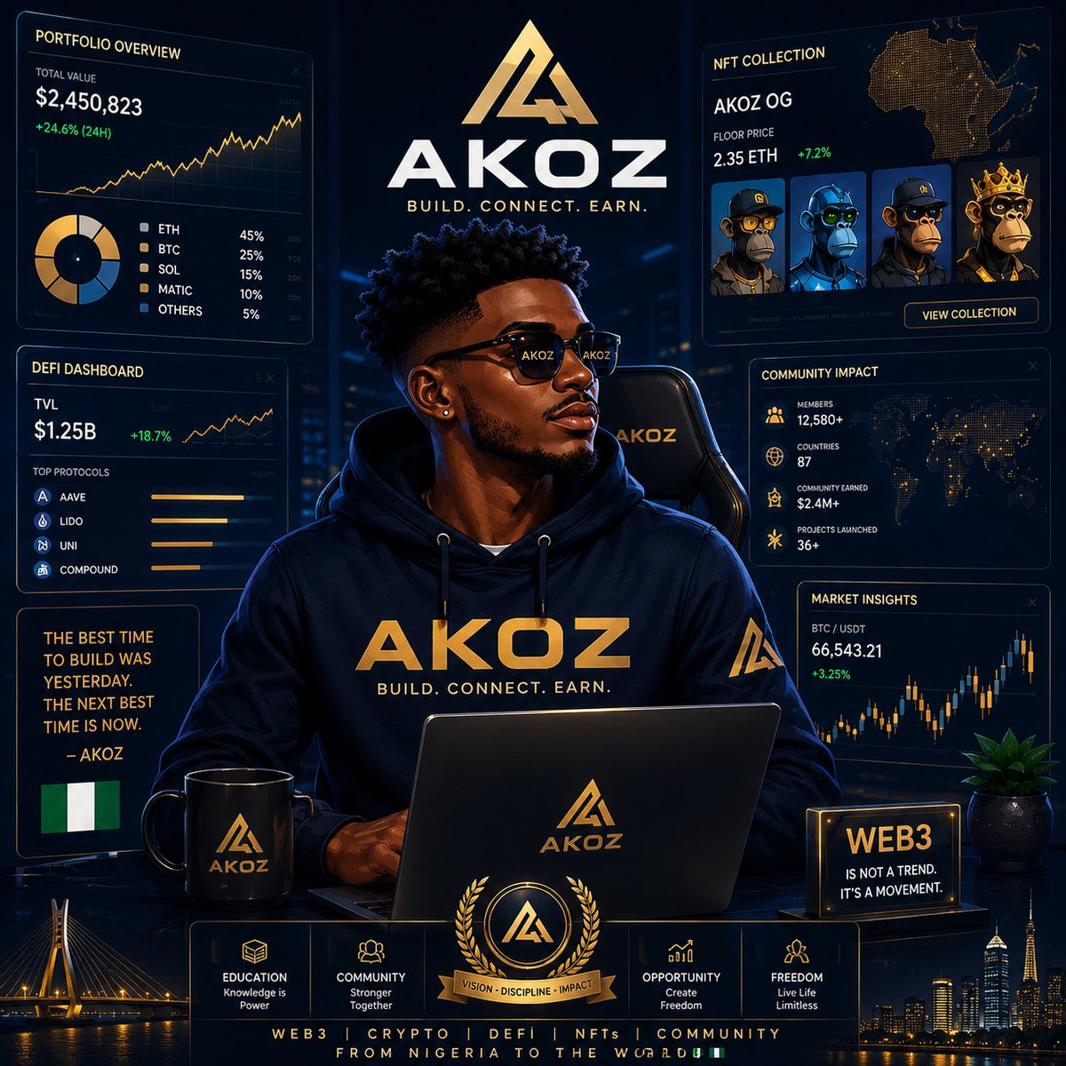 AKOZZ_15's tweet photo. Started with curiosity.
Stayed for the opportunity.
Building for the future.
Web3 is more than a trendβit's a movement.
π #AKOZ #Web3 #Crypto #BuildConnectEarn https://t.co/h69UJpRdZz