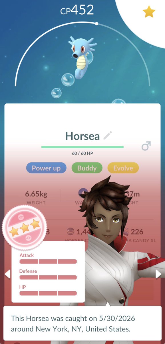 Jvs3Yc's tweet photo. 5 new hundos dex’d today after catching Krabby from daily incense and Horsea from research #PokemonGo https://t.co/V0r9I3E03x