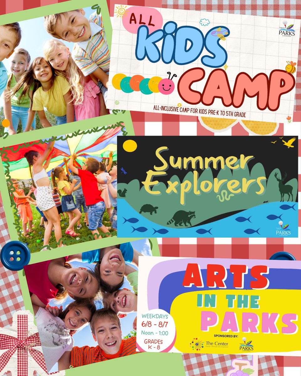 NappaneeParks's tweet photo. ☀️ Adventure, creativity, and FUN all summer long! 🌈
From All Kids Camp to Summer Explorers and Arts in the Parks, Nappanee Parks has something for every kid to enjoy this summer!

🎨 Sign up today and make this a summer to remember!

📲 https://t.co/umQWlixHlD
📞 574-773-8585 https://t.co/SCA6s6ywBB