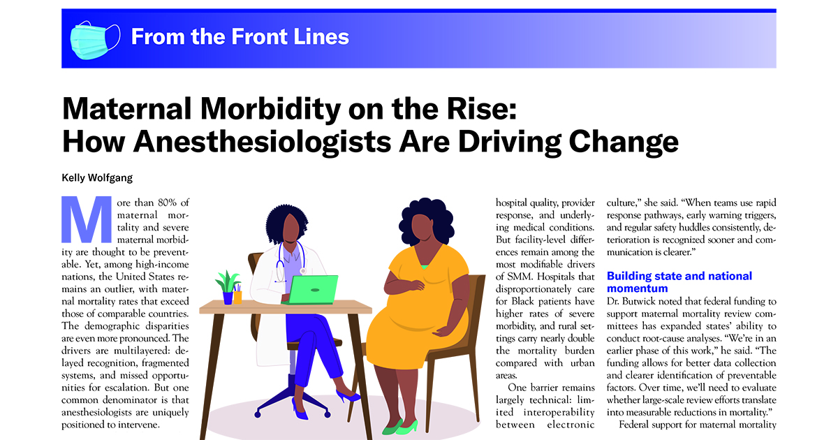 ASAMonitor's tweet photo. 🤰🏥Tackling the largely preventable problem of morbidity and mortality is no small feat. Anesthesiologists are doing their part in minimizing risk by recognizing patterns, anticipating physiologic collapse, and intervening early. 

Explore more: 
https://t.co/2DRiuvLEYA https://t.co/ApBz3zNibB