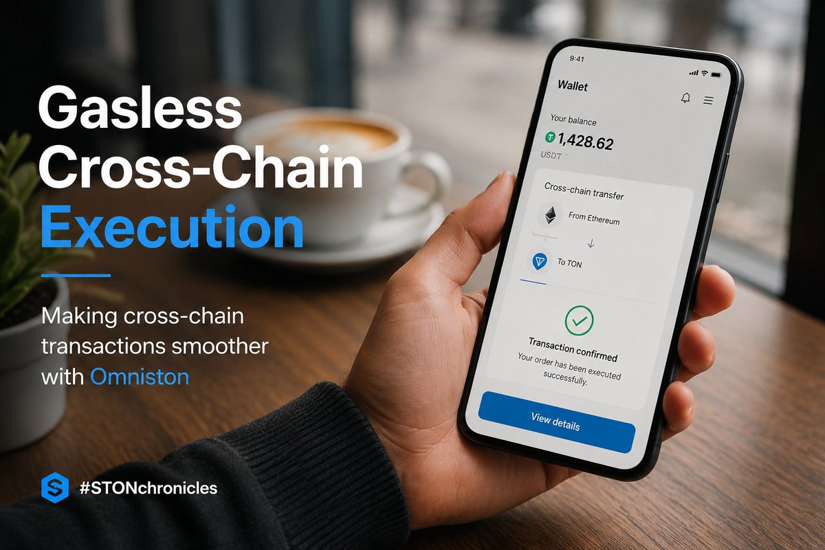 Iknow2much4sure's tweet photo. #STONchronicles

One of DeFi's biggest UX problems is simple:

You have the asset, but you can't use it because you're missing the chain's gas token.

Omniston is experimenting with a different approach through gasless cross-chain execution. https://t.co/07ggXoSxoD
