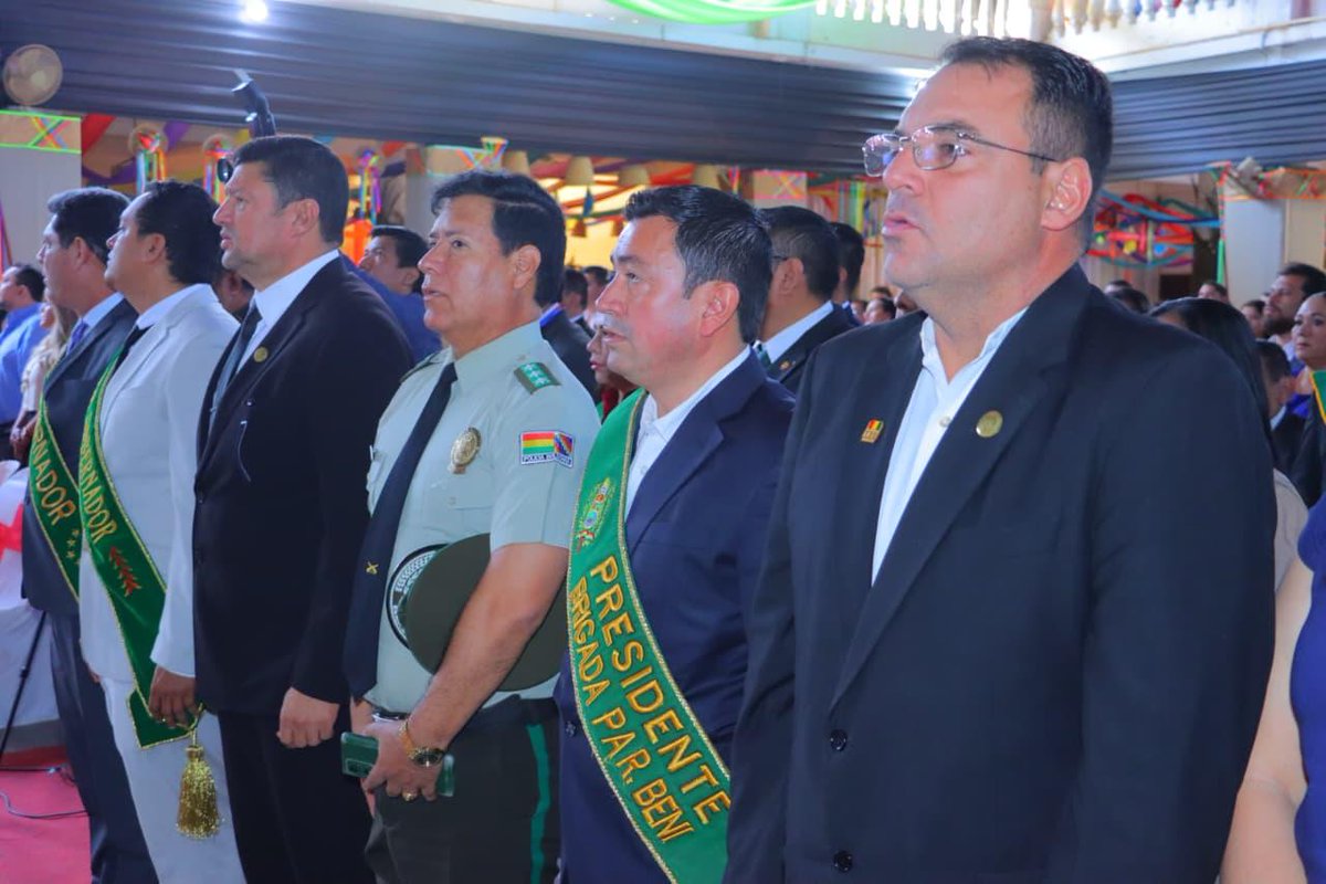 TSEBolivia's tweet photo. #SesiónDeHonor | El vocal del TSE, Carlos Ortiz, participó en la Sesión de Honor por el 340 aniversario de Trinidad, organizada por el Concejo Municipal. El acto reunió a autoridades departamentales y representantes de instituciones públicas. https://t.co/A1sSC6cZNA