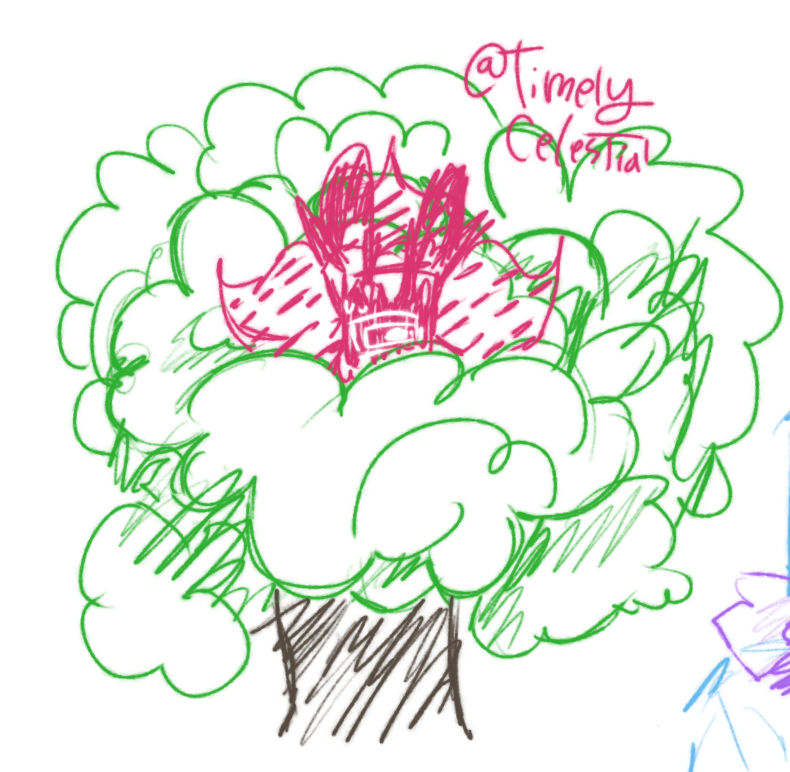 TimelyCelestial's tweet photo. The Celestial of the day is...
. ?_? . Uh... why is she in a tree?
— #Nullscape https://t.co/12dQ4xli3p