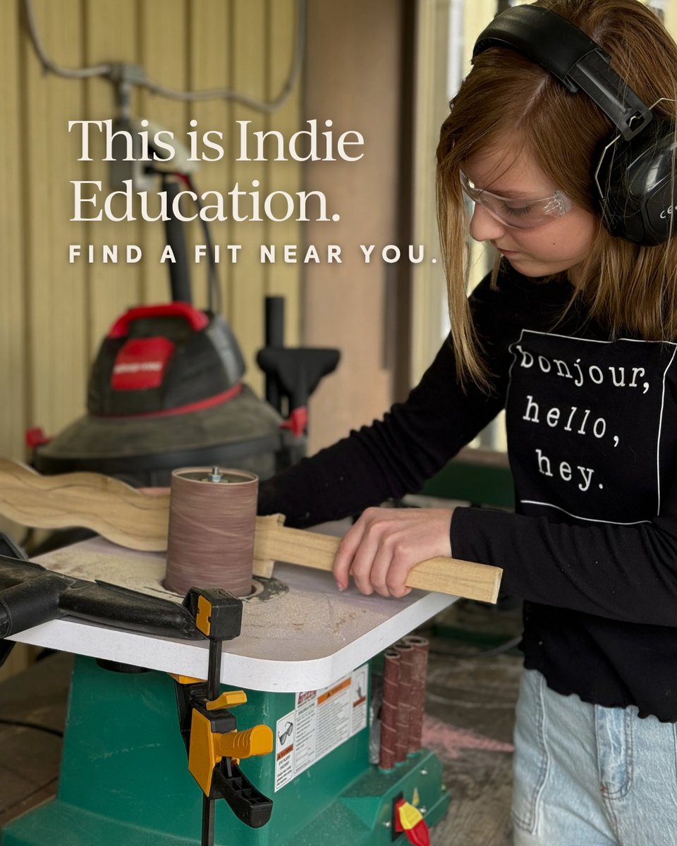 VELAorg's tweet photo. From 20 students to 300 in four years. Three buildings outgrown. Families driving 60+ minutes to get there.

Jennifer McConnell built The Curve: Nashville's Homeschool Enrichment because homeschool families wanted community.

This is Indie Education. https://t.co/LvpDU29SHp