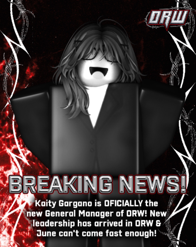 ORWNetwork's tweet photo. As we continue to gear up preparations for #ORW2026 the ORW staff has expanded with the addition of the new ORW General Manager Kaity Gargano @ktwrestlin! 

Bringing her experience in leadership to ORW as she plans to enforce the AGGRESSION of ORW's WRESTLERS AND WOMEN! 

Kaity Gargano has arrived.

@RSOGrp #ORW2026