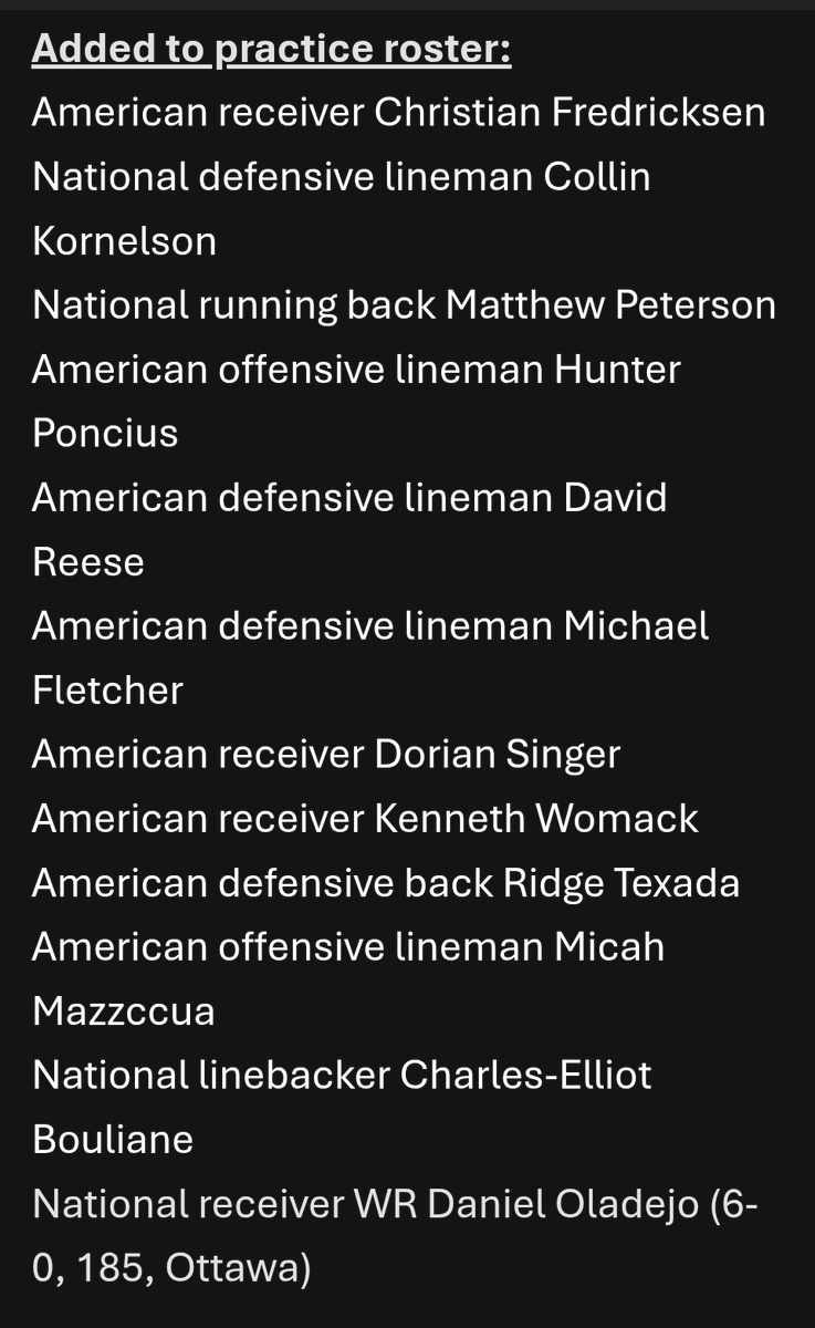TaylorAllen31's tweet photo. Bombers announce their final roster cuts. Last year's starting RT Kendall Randolph among those who were let go. 

DB Major Williams, DE De'Shaan Dixon, DE Kydran Jenkins and C Tyler Elsbury have made the team. https://t.co/t0UQRMxfW5