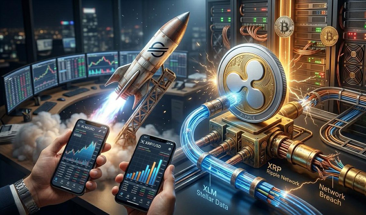 jeff87060's tweet photo. 🚀 IS $XLM ABOUT TO FLIP $XRP?! 💥
​Stellar just went absolutely radioactive with a massive 40% pump in the last 24 hours, leaving the rest of the market in the dust! 📈
​Is this the moment $XLM finally overtakes its bigger sibling $XRP for cross-border dominance... https://t.co/bG7ldVozLT