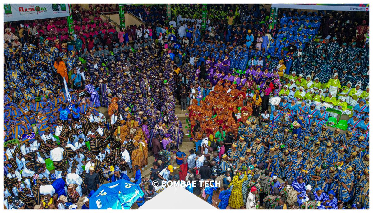 therealadedire's tweet photo. OJUDE OBA 2026 AERIAL VIEW🔥

#OjudeOba2026 #OjudeOba #Ojude2026 #BombaeTech https://t.co/S1XSa1dtuX