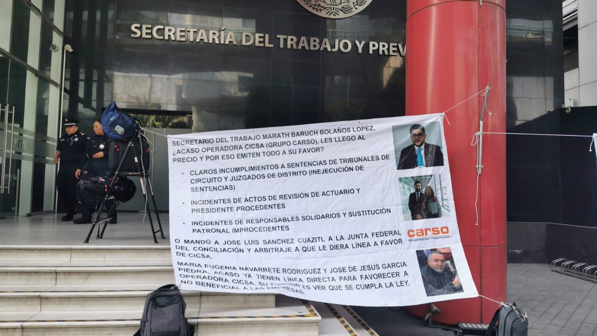 renesteeler's tweet photo. @Claudiashein @Claudiashein @STPS_mx @PROFEDET 
Esto es lo que quieres celebrar @Claudiashein ?? La corrupción del @GobiernoMX en su máxima expresión. 
Reciben sobornos de @Grupo_Carso y la @STPS_mx deja de hacer su trabajo. https://t.co/nNmtRlTfEc