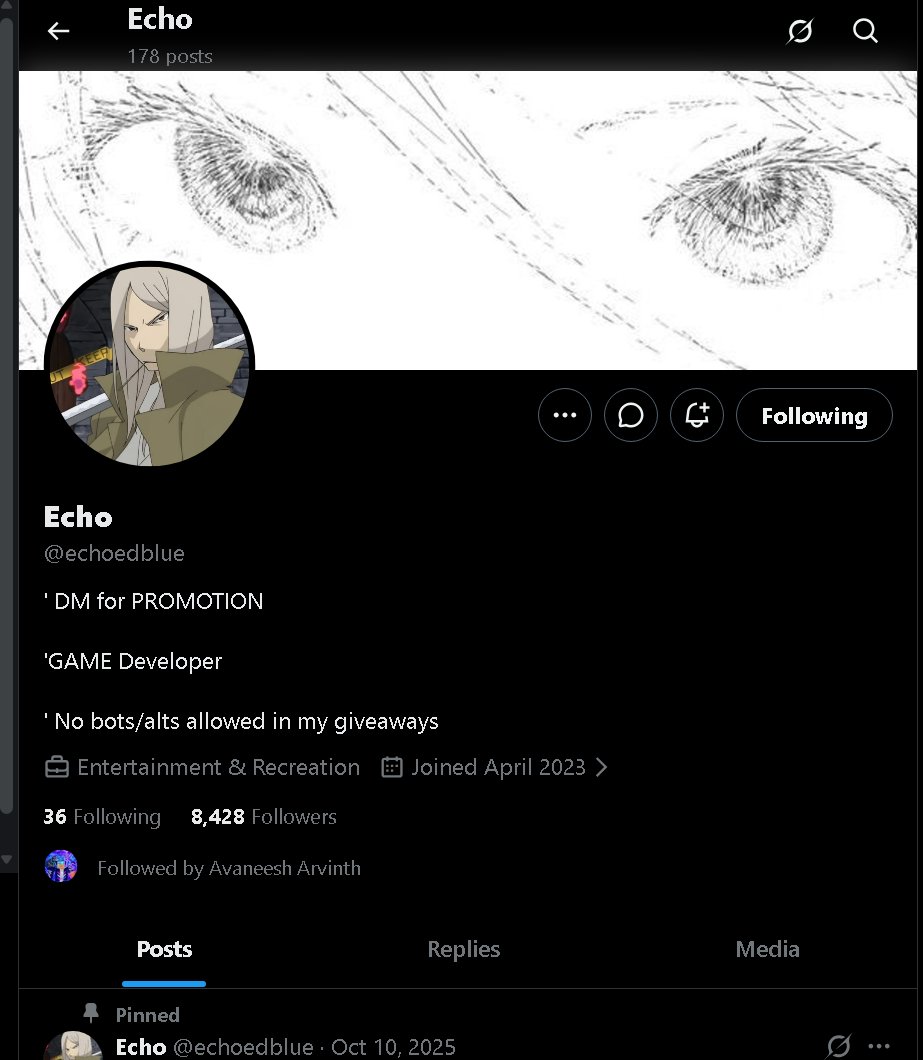 DevChrisOnTop's tweet photo. @echoedblue All steps are done gl everyone https://t.co/45goERPRy8