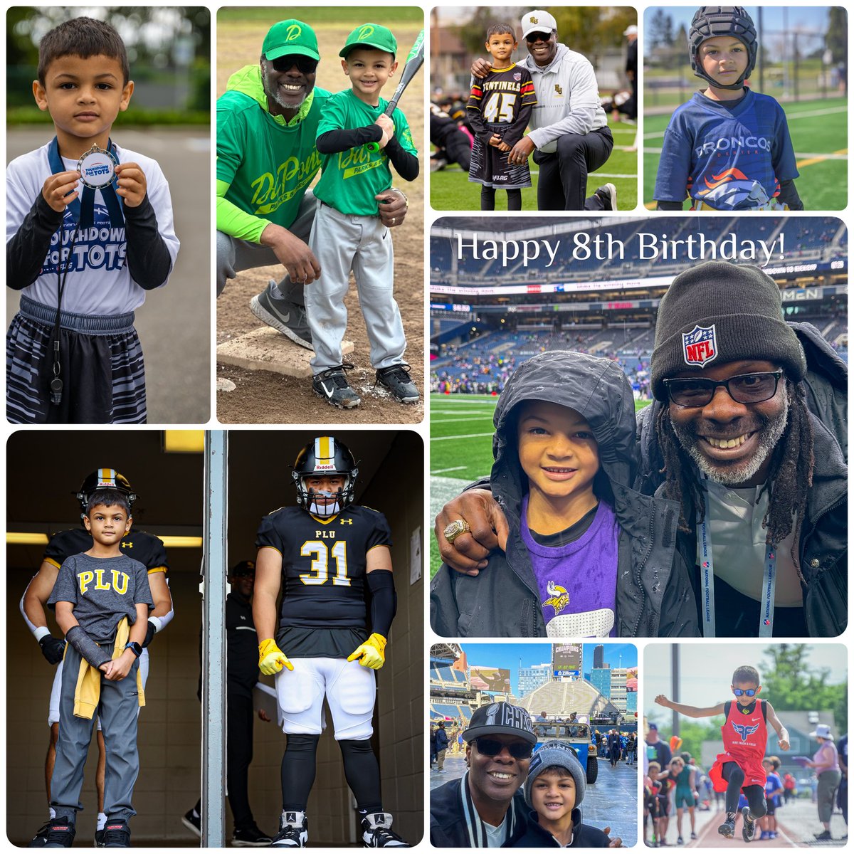 CoachButler55's tweet photo. Happy 8th Birthday to my lil All Around Athlete Harvey! 🎂 Each year you gain confidence with your improvement. Keep it up, I enjoy watching your growth as time flies towards your bright future. HBD HB3.👑 https://t.co/vvhKzFBMM9