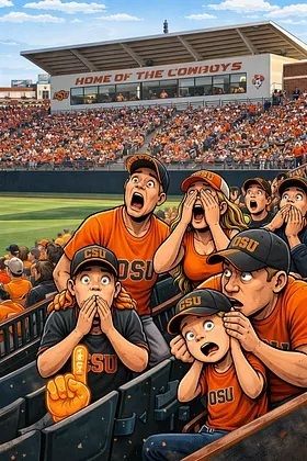 _YouKnowJack's tweet photo. Family crowd. @OSUBaseball doubleheader. A song with a lyric that was very much not family friendly, about to blast over the speakers.

I dove headfirst at the volume knob like I was stealing second.

I was this close. Too late. 

https://t.co/05RsH5N0N3 https://t.co/93kxpdi5Lq
