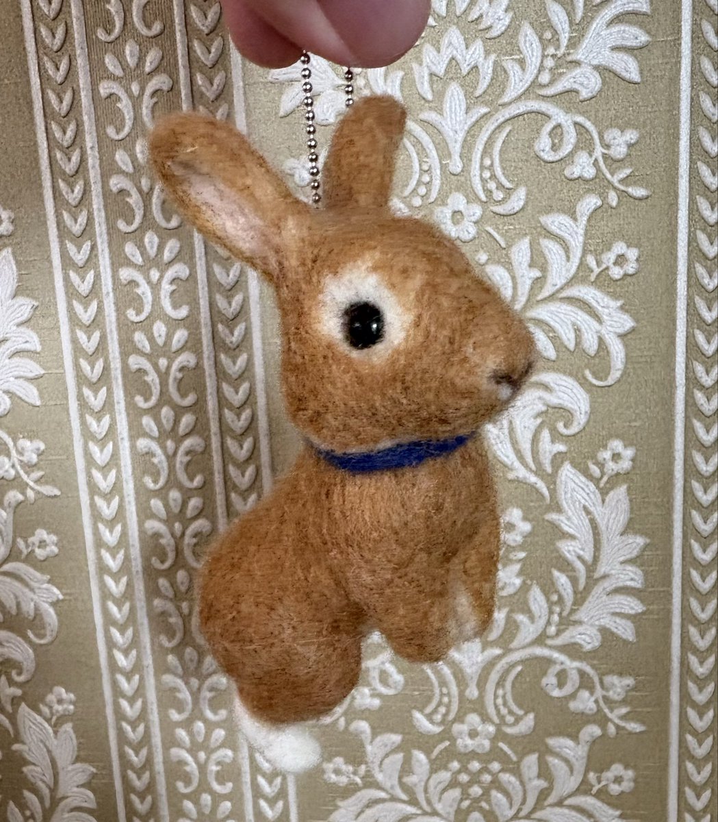 stagsjp's tweet photo. ウサギのキーホルダーも作りました🐰 https://t.co/vE07fIGuEK