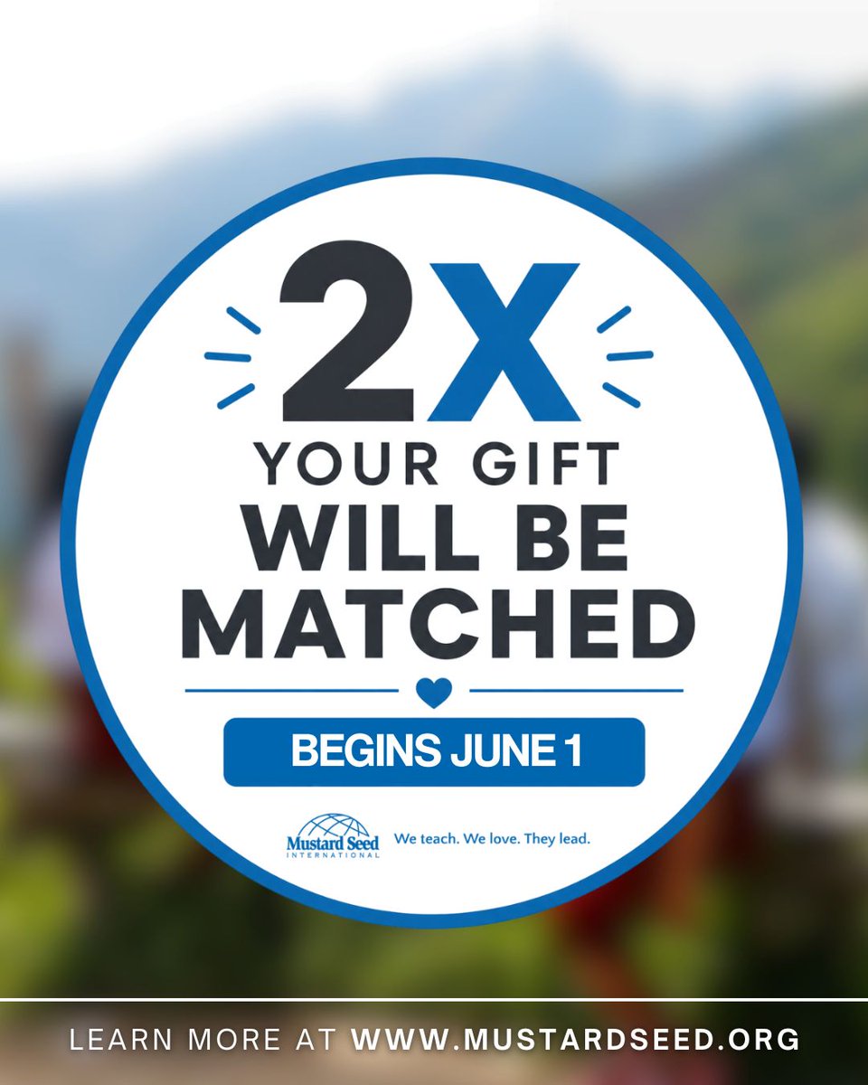 mustardseedmsi's tweet photo. 🗓️ Save the Date: Go the Distance Challenge 2026

✨ All donations will be matched.
✨ Become a fundraiser or donate this summer.

Learn more about how you can go the distance this summer: https://t.co/ptGtxTq4Lf

#GoTheDistance #Indonesia #Teachers #Education #Hope #Children https://t.co/5FBUaURjZS