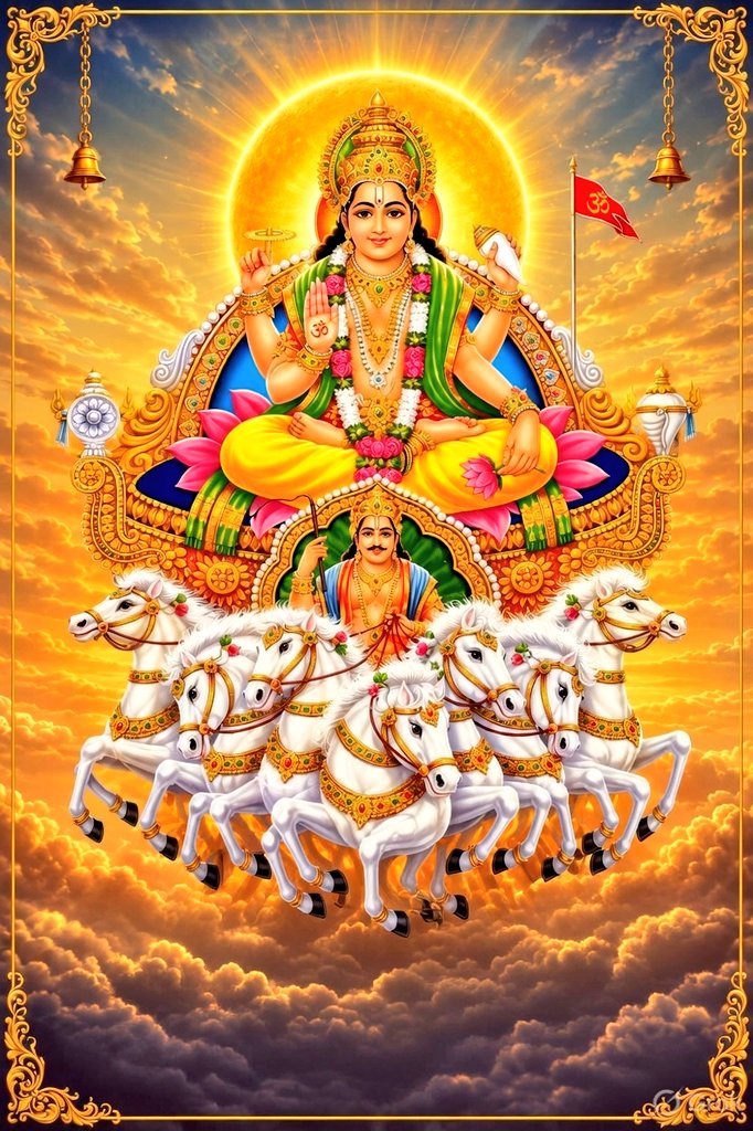 UPkiBeti's tweet photo. ॐ भूर्भुवः स्वः तत्सवितुर्वरेण्यं भर्गो 
देवस्य धीमहि धियो यो नः प्रचोदयात्॥

सूर्य देव समस्त सृष्टि के जीवनदाता, ऊर्जा, आत्मबल, स्वास्थ्य और सफलता के अधिष्ठाता देव हैं।

भगवान सूर्य की दिव्य कृपा आप और आपके परिवार पर सदैव बनी रहे।

🙏 🌞 जय सूर्य नारायण देव 🌞 🙏 https://t.co/o0ecdM2WML