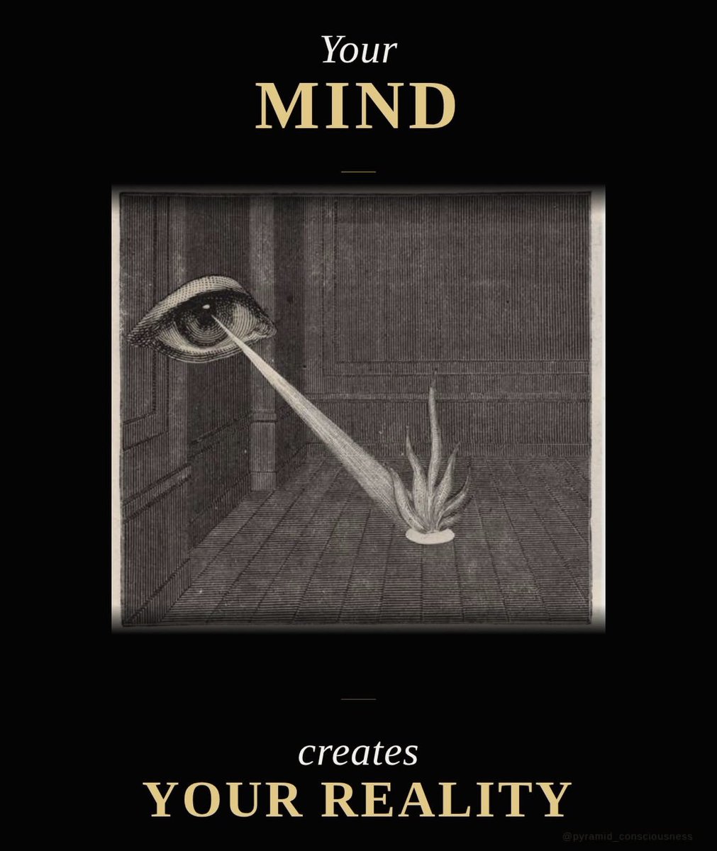 maximumpain333's tweet photo. MOST PEOPLE THINK REALITY HAPPENS TO THEM

They do not realize they are happening to reality.

Every thought you hold with intensity, every image you return to again and again, every belief you carry about what is possible for you, these are not passive experiences. They are instructions. 

The mind does not simply observe the world. It participates in constructing it, moment by moment, through the quality of attention it brings to existence.

This is what every genuine esoteric tradition has taught beneath the surface of its symbols. The Hermetic law of correspondence: as within, so without.

The Vedantic understanding that consciousness is the ground of all manifestation. The mystery school teaching that the trained mind is the most powerful creative force available to a human being.

When you place sustained, focused attention on something, combined with genuine emotion and inner conviction, you are not wishing. You are working with a law as precise and consistent as gravity. The reticular activating system in your brain begins filtering reality to show you what you are focused on. Your behavior shifts imperceptibly toward it. The people and circumstances aligned with that focus begin to appear with greater frequency. What was invisible becomes visible. What was potential becomes actual.

This is not magic in the theatrical sense. It is the most natural process in existence.

What you give your mind to consistently, you eventually live inside.

~ Pyramid Consciousness 

✨🙌🏾💫