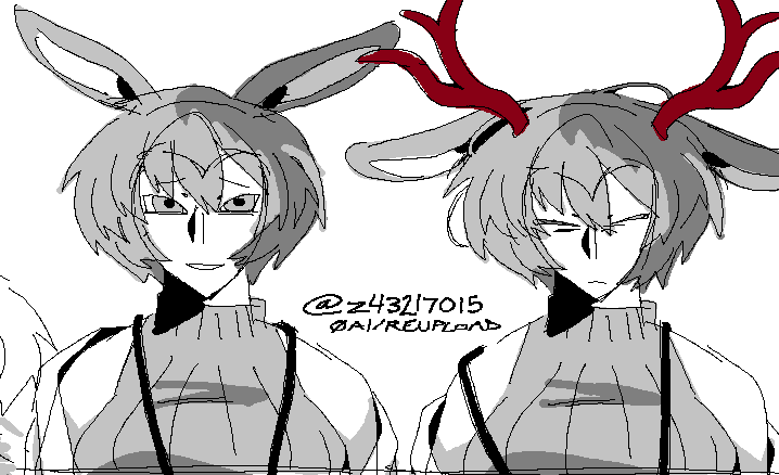 z43217015's tweet photo. bunch of messy jackalope emiris from a few days ago #yttd https://t.co/Bp7XI5IdIf