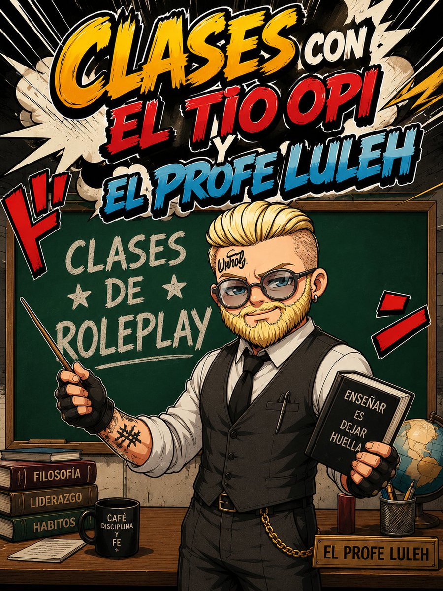 imLuleh's tweet photo. Los veo a las 23 como todos los fines de semana!

Hoy esta potente la clase 👀
De paso aprovecho para estrenar mi libro:
"2013 cosas que aprendi de algo en 10.000 hs de RolePlay"

Los espero bastardos y pollitas 🫡 https://t.co/mK5EZFuYZx